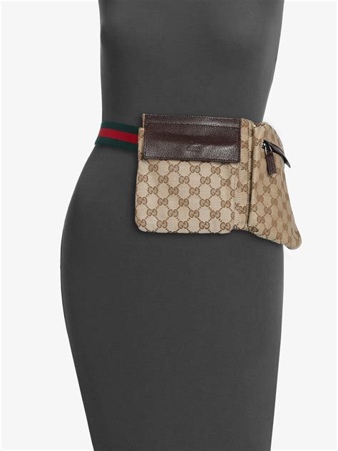 gucci original canvas belt bag|Gucci belt bag the real.